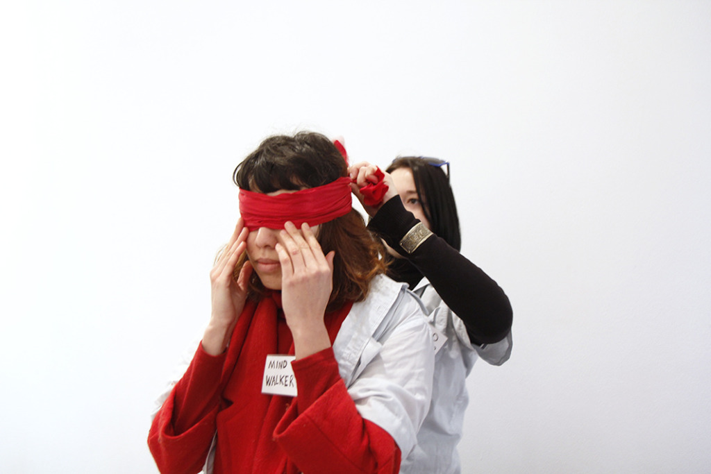 blind folded