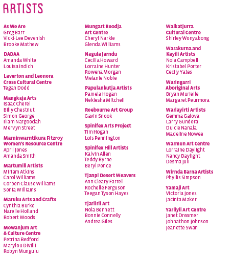Revealed 2016 Exhibition Artists