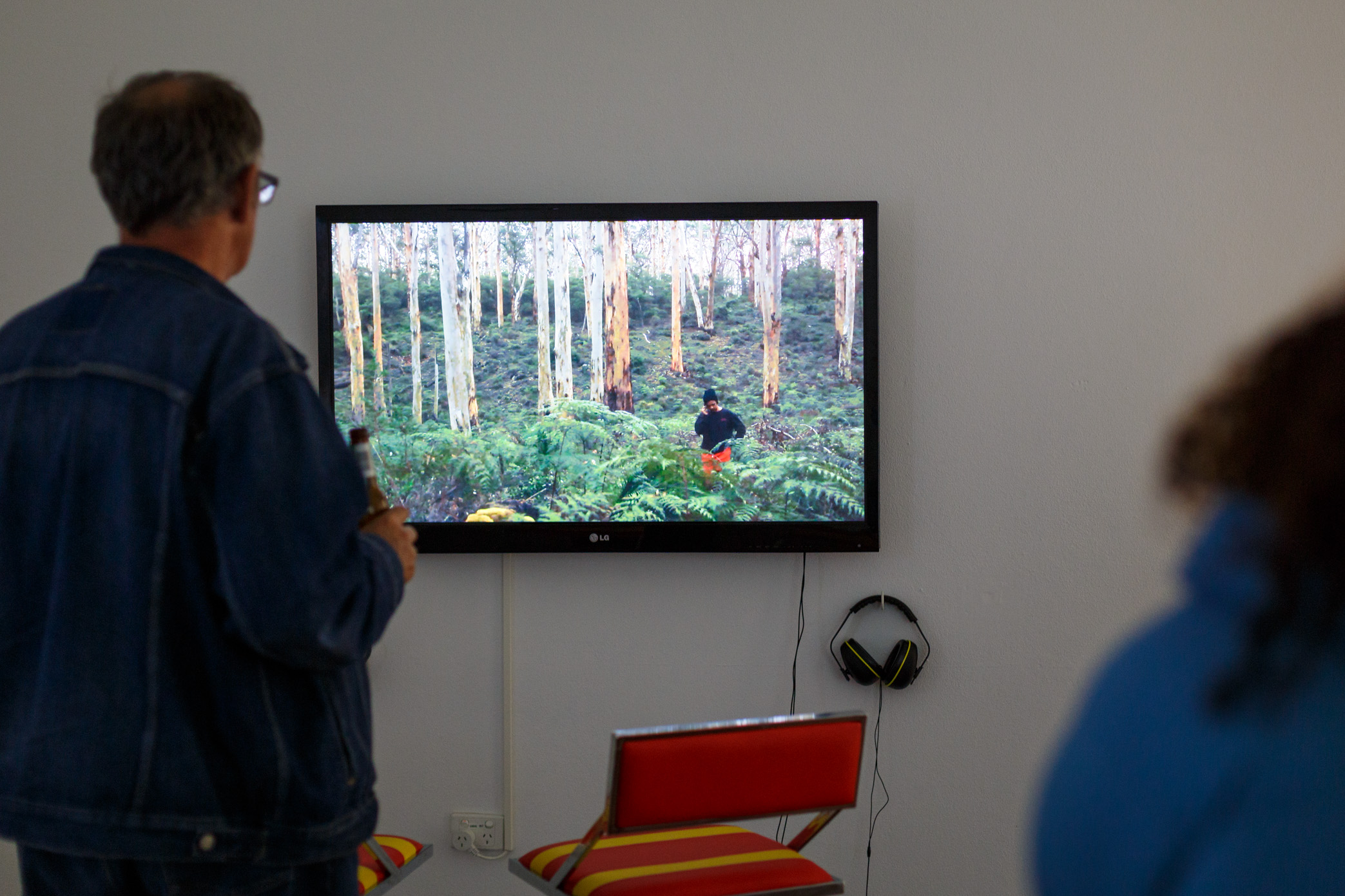 Warp features eight individual video works presented across various-sized screens including projections, television screens and phone screens. Each work is a unique look at the way the internet and screen-based technology permeates our lives.