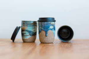 Keep cups by Deep Earth Ceramics. Image courtesy the artist