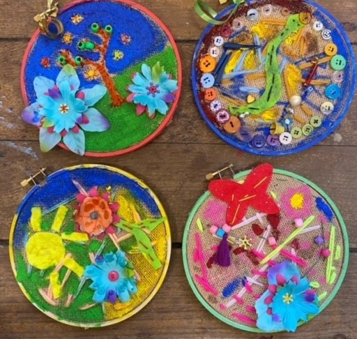 Image forHand Stitched Embroidery Creations For Older Kids