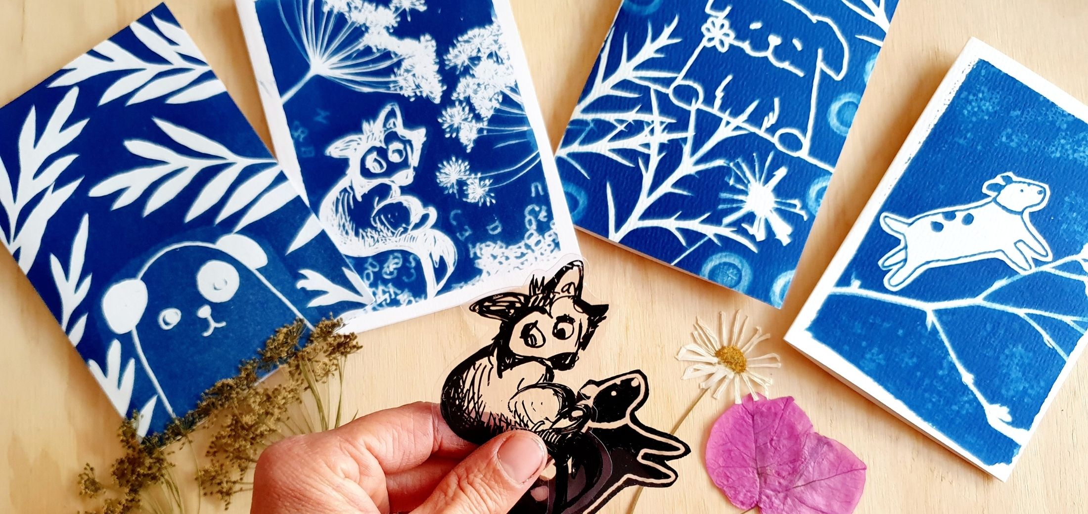 Image for the course: NEW! Cyanotype Sun Print