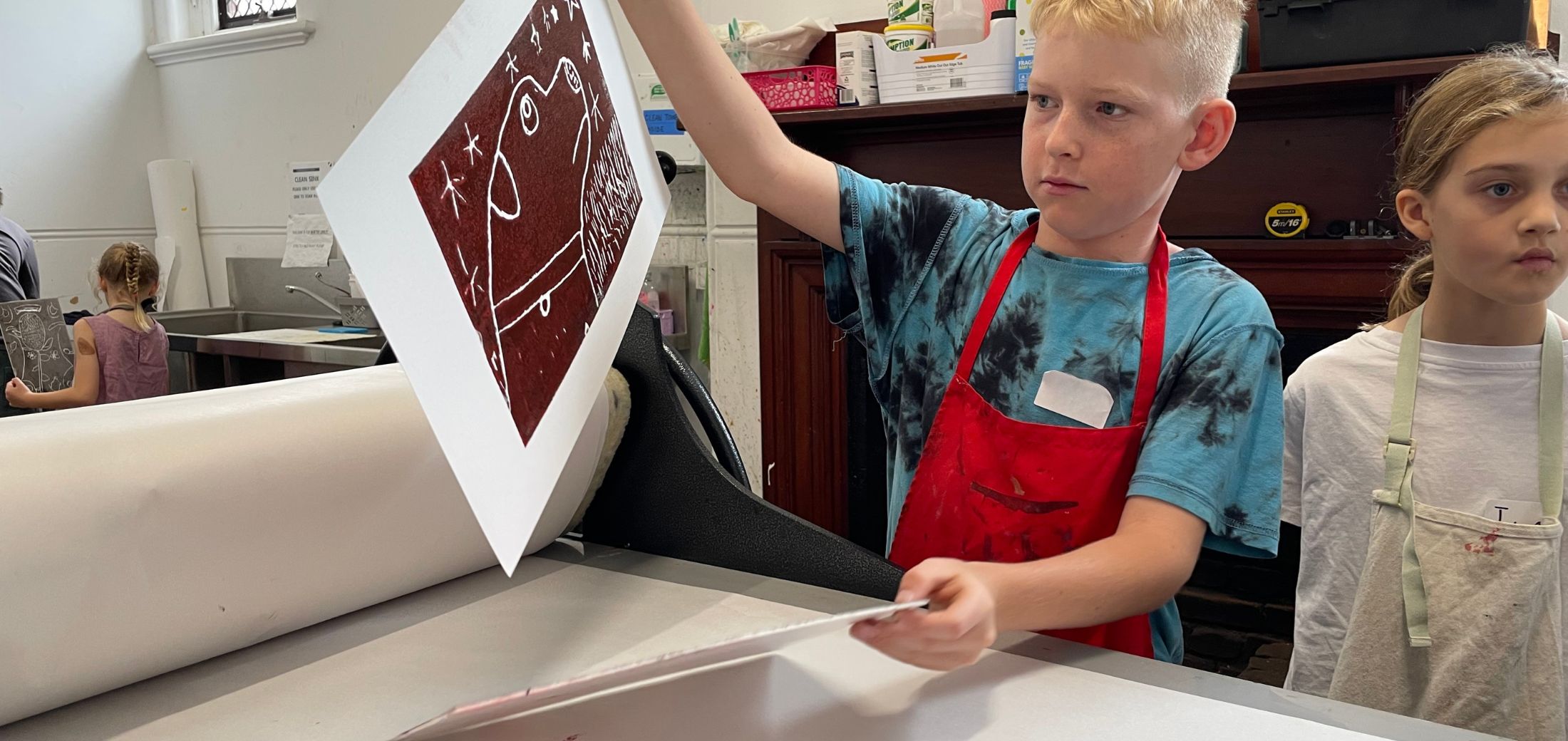 Image for the course: Ink, Press & Print for Younger Kids – Thursday 8th October